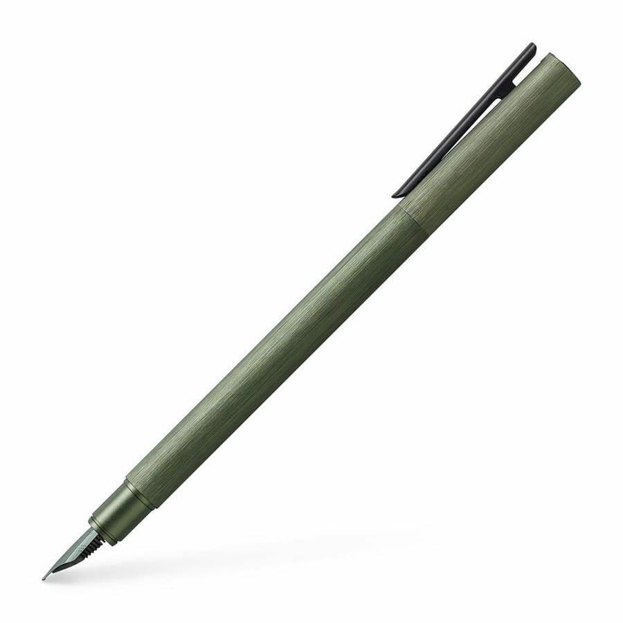 Faber-Castell Neo Slim – Federspitze M – Olivgrün – Patronen/Konverter