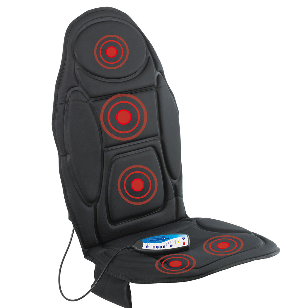 Vitalmaxx Massage-Sitzauflage – 04877, Wärmefunktion, Schwarz