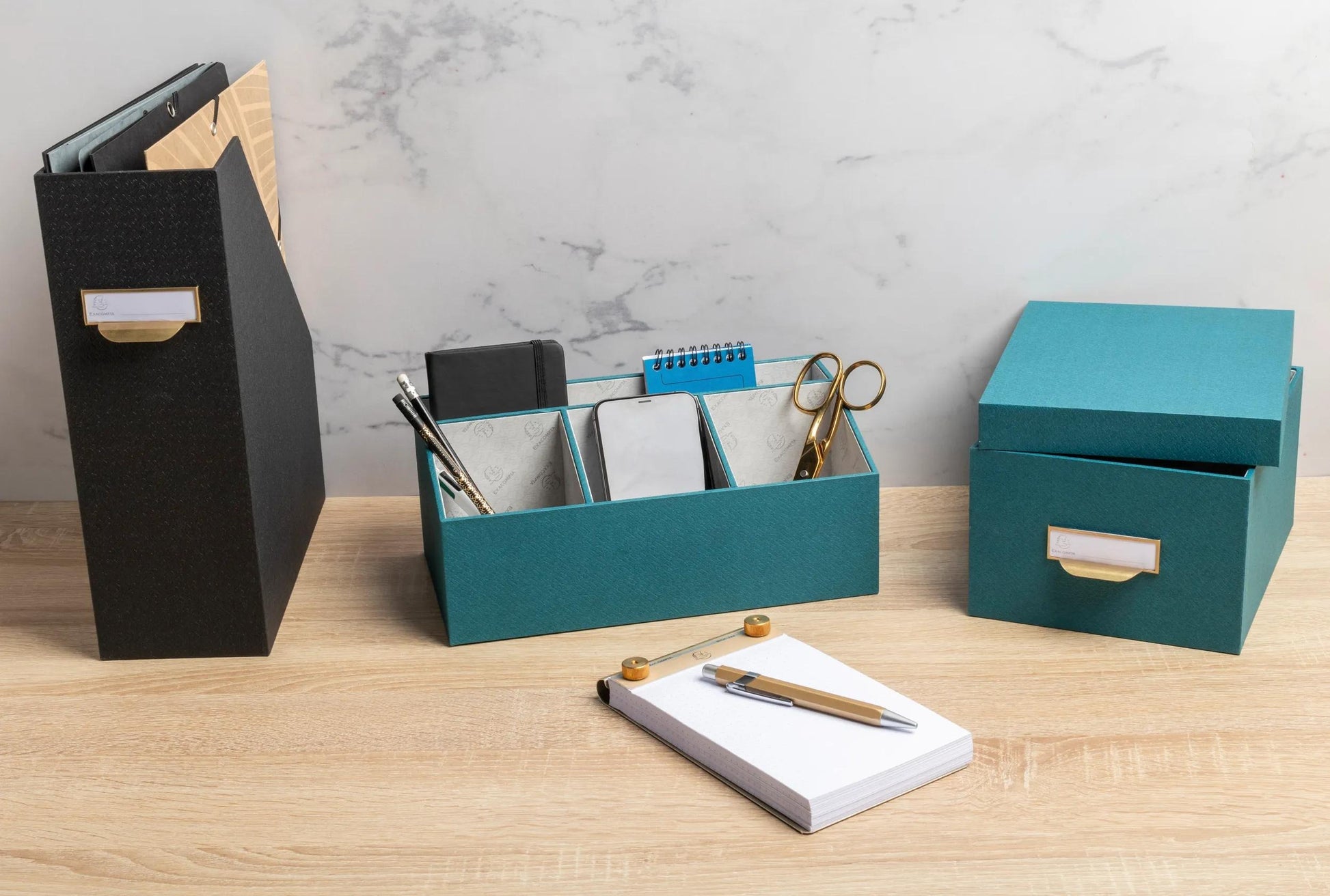Exacompta Schreibtisch Organizer – für Notizbücher und Tablets – 280 × 150 × 115 mm