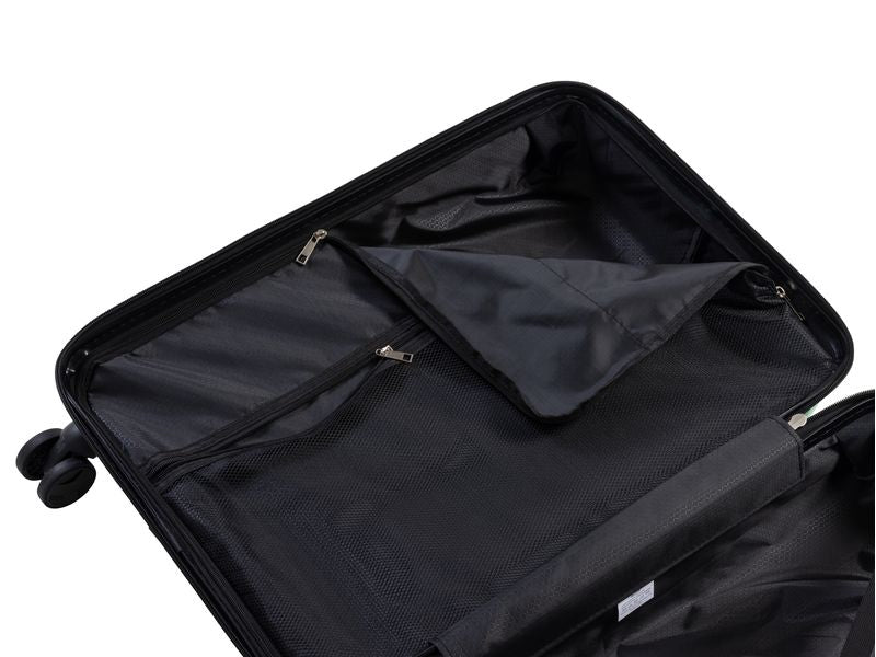 KOOR Trolley – 63 l, Hartschale, 4 Rollen, mit TSA, Petrol, 40 × 66 × 26 cm