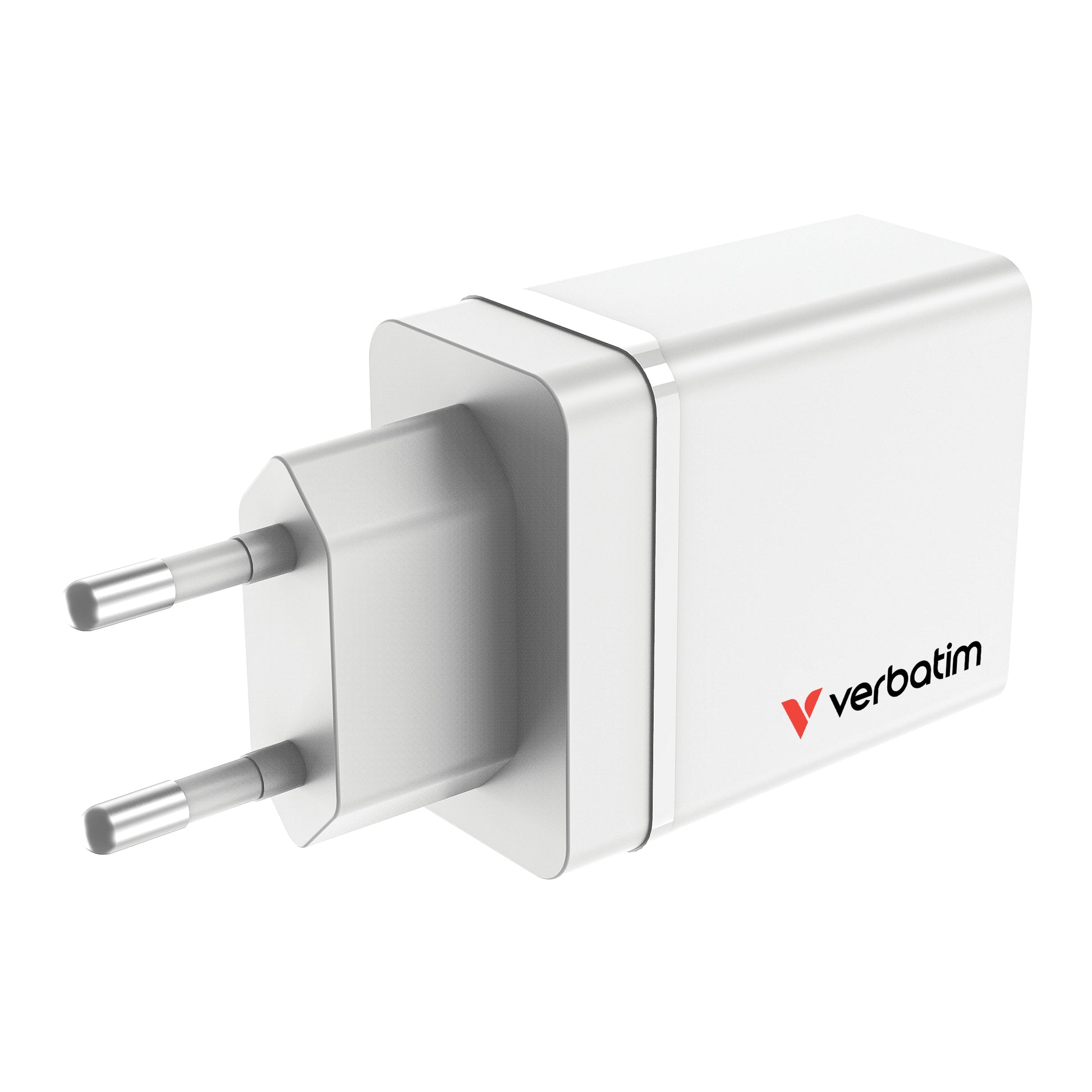 Verbatim USB-Ladegerät 30 W – USB-C×1, USB-A×2 – PD, QC 3.0, EU-Stecker (Typ C) – Weiss