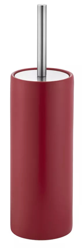 Diaqua Zylo – WC-Bürstenset – Keramik, rot, bodenstehend, mit Deckel, H 39 cm, Ø 10,5 cm