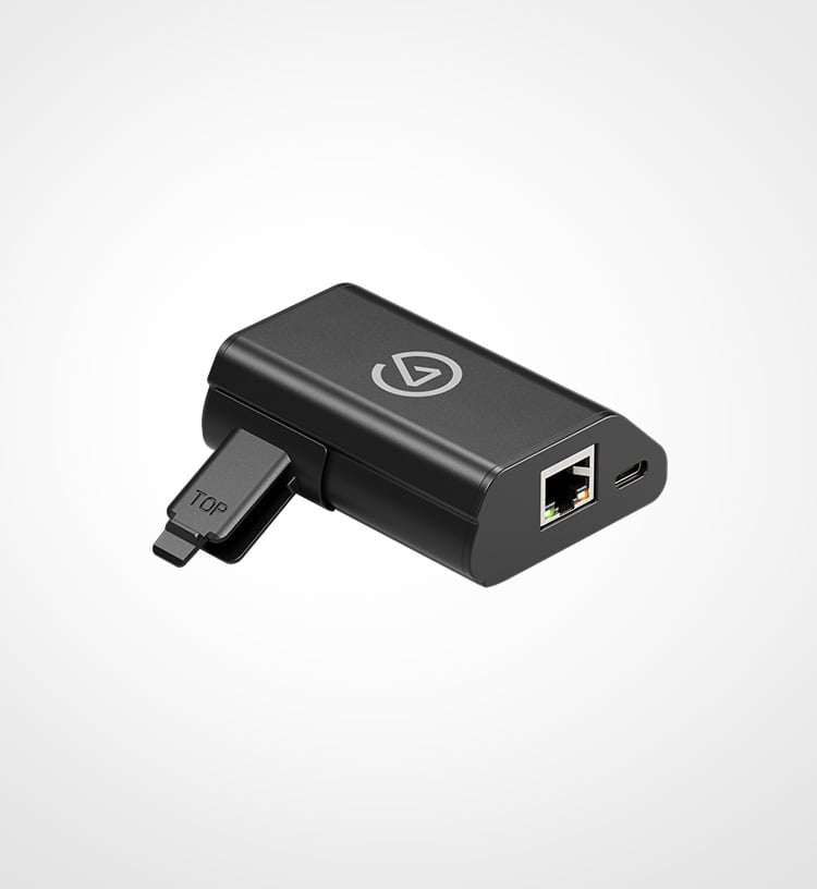Elgato Stream Deck Network Dock – Netzwerkadapter USB-C zu RJ-45 – für PC und Mac – Schwarz