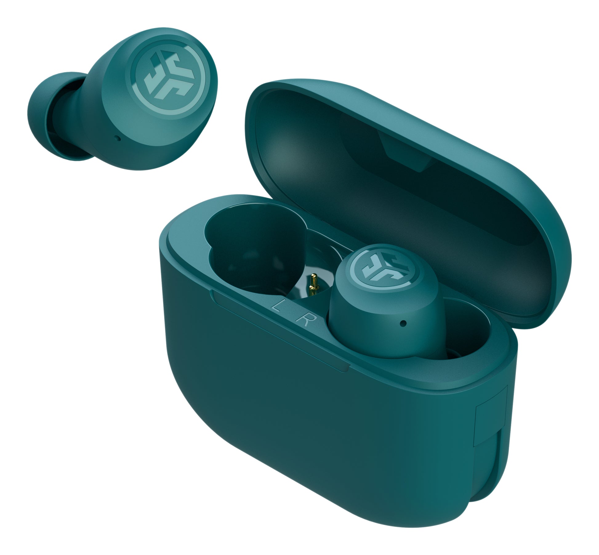JLab Go Pop+ TWS In-Ear – Stereo, TWS, mit Ladecase, Türkis, BT 5.1