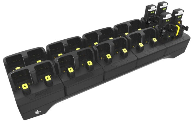 Zebra Ladestation – 20‑Slot, AC, LED-Anzeige – für RS6100 – Schwarz