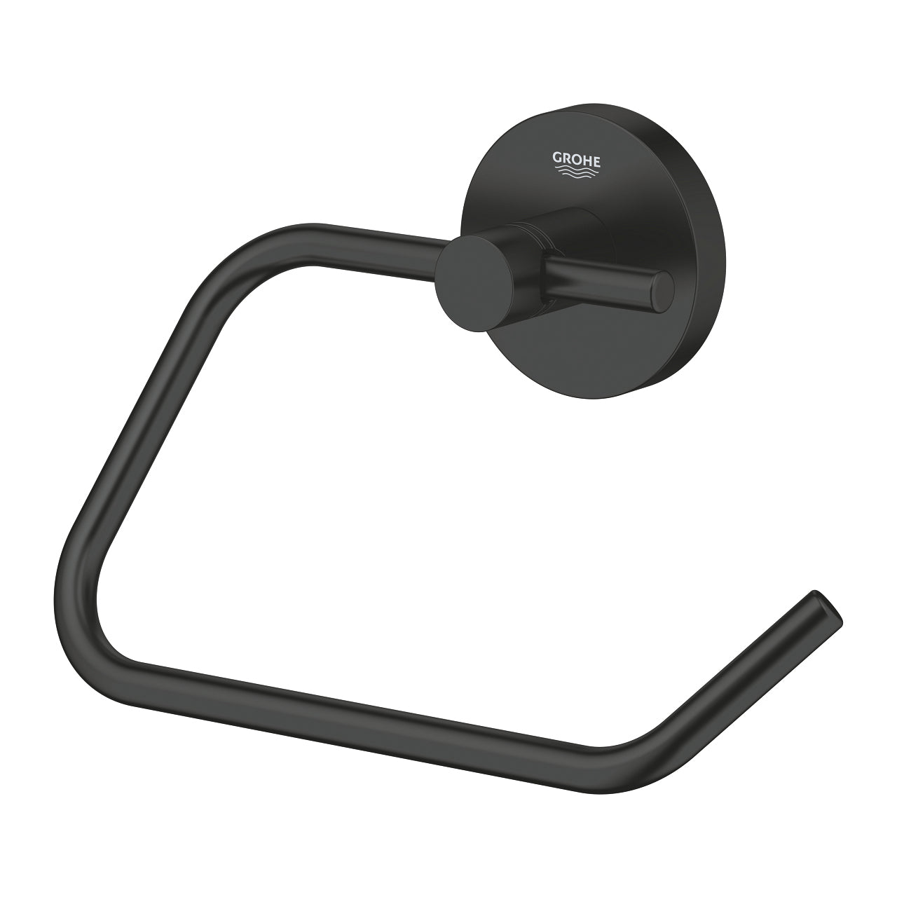 GROHE Toilettenpapierhalter – Metall matt, schwarz, zum Bohren