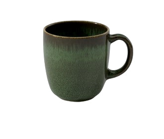 Villeroy & Boch Kaffeetasse – 0,16 l, Steingut, Grün, mit Henkel, 6 Stück