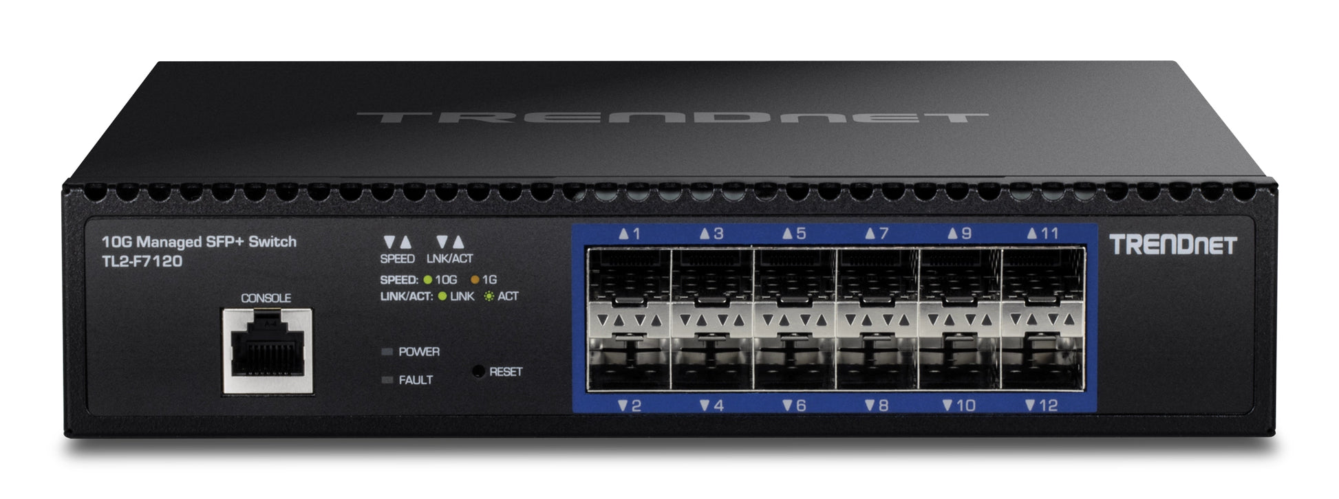 Trendnet TL2-F7120 – Managed Switch – 12×10G SFP+, L2+/L3, 1U
