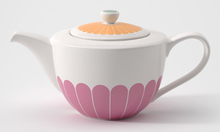 Villeroy & Boch Teekanne Fleur – 1,2 l, 15,5 × 27,5 × 14,0 cm, Porzellan, nicht für Kochfelder