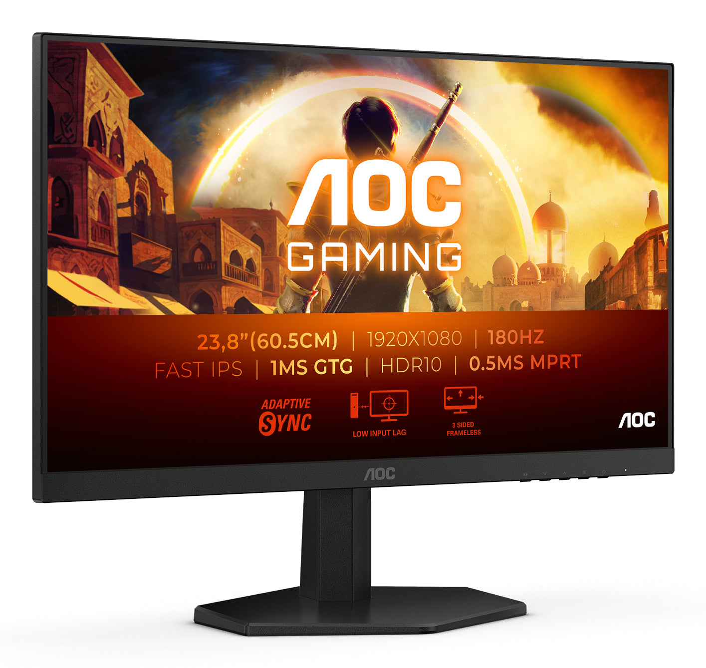 AOC 24G42E – Monitor 23,8" – Full HD (1920 × 1080), IPS, 300 cd/m², blendfrei