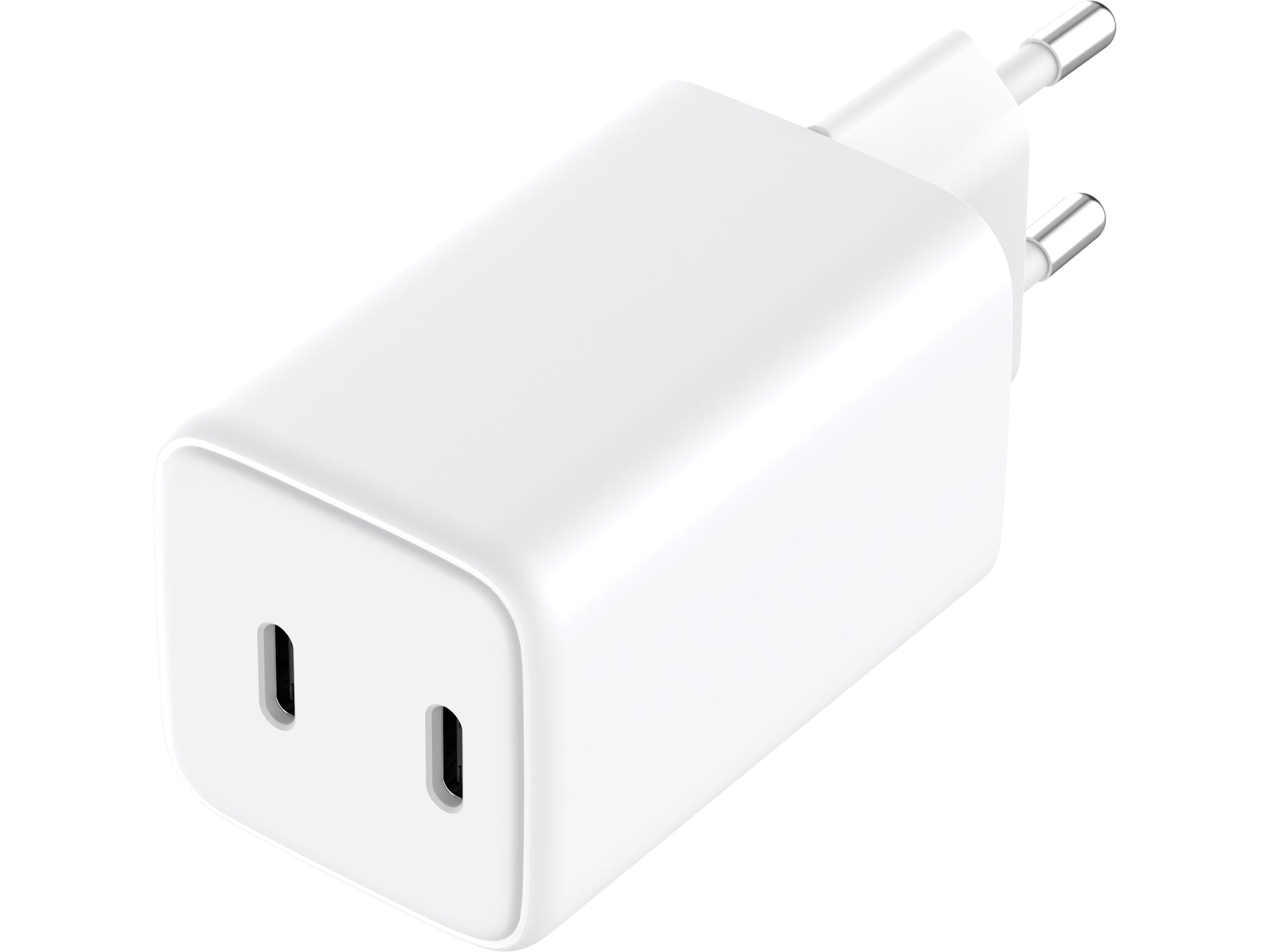 Sandberg USB-Ladegerät 65 W – USB-C×2 – PD – EU-Stecker (Typ C) – Weiss