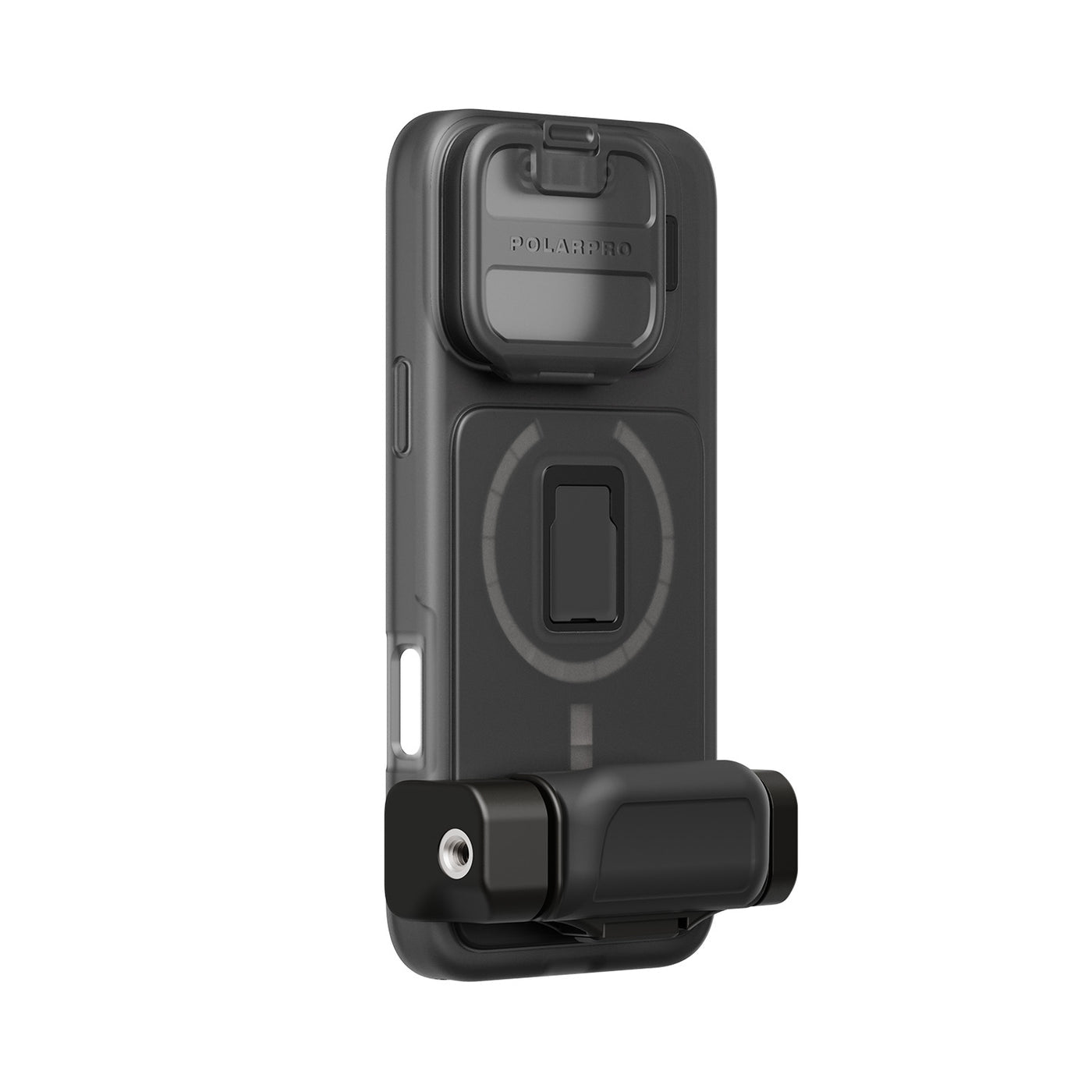 PolarPro BaseCase IP16 MAX MagSafe – für iPhone 16 Pro Max, Schwarz, Nylon/PU, mit Trageschlaufe