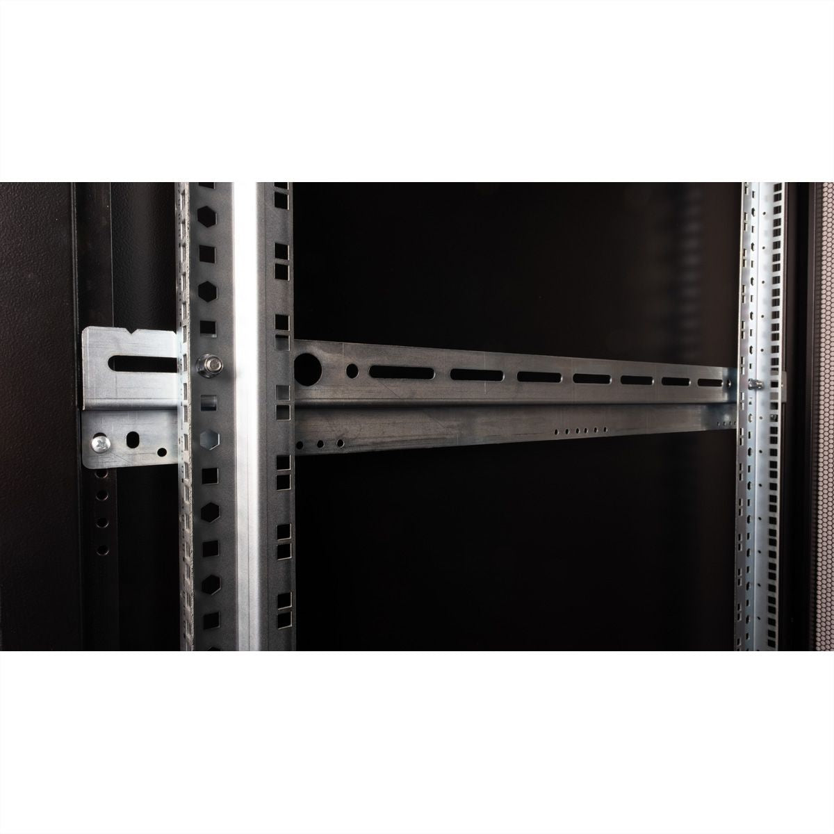ROLINE Pro – 19" Netzwerkschrank 36U, IP20, abschliessbar, 600 × 1000 × 1705 mm, schwarz, Stahl
