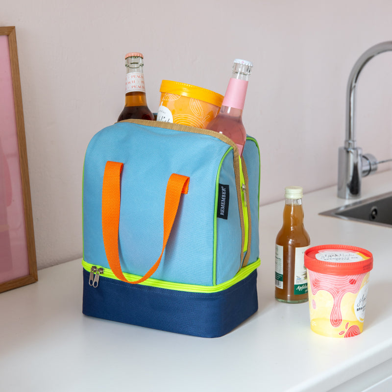 REMEMBER Lunch-Kühltasche Nick – 9 l – mehrfarbig, Polyester (PES) – 1 Stk.