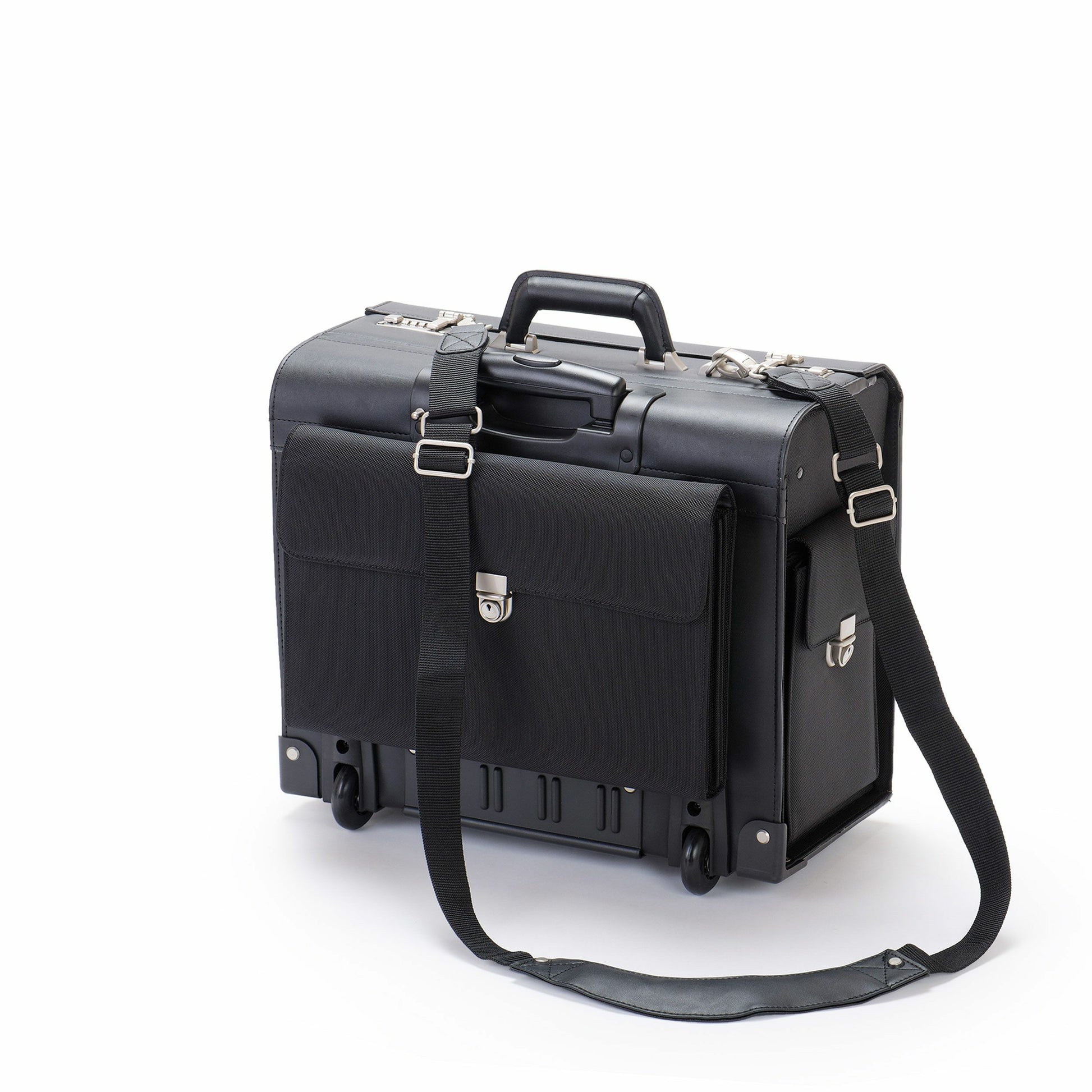 DICOTA Notebook-Tasche bis 16,4" – Kunstleder, kratzresistent – Schwarz