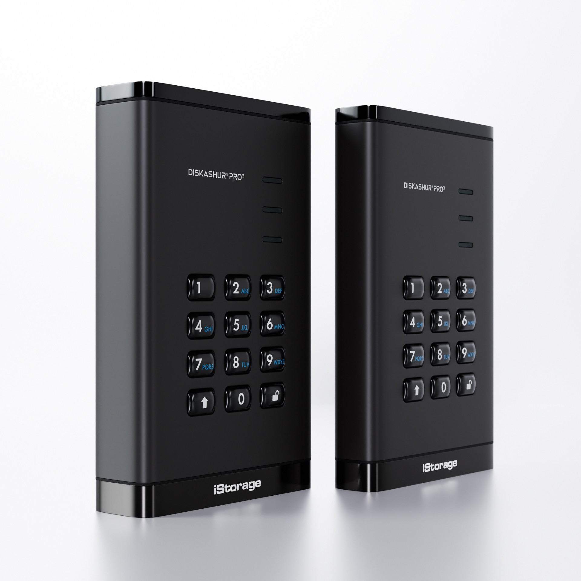iStorage diskAshur Pro3 2 TB – 2,5", USB-C/USB-A, Hardware-Verschlüsselung, FIPS 140-3 Level 3