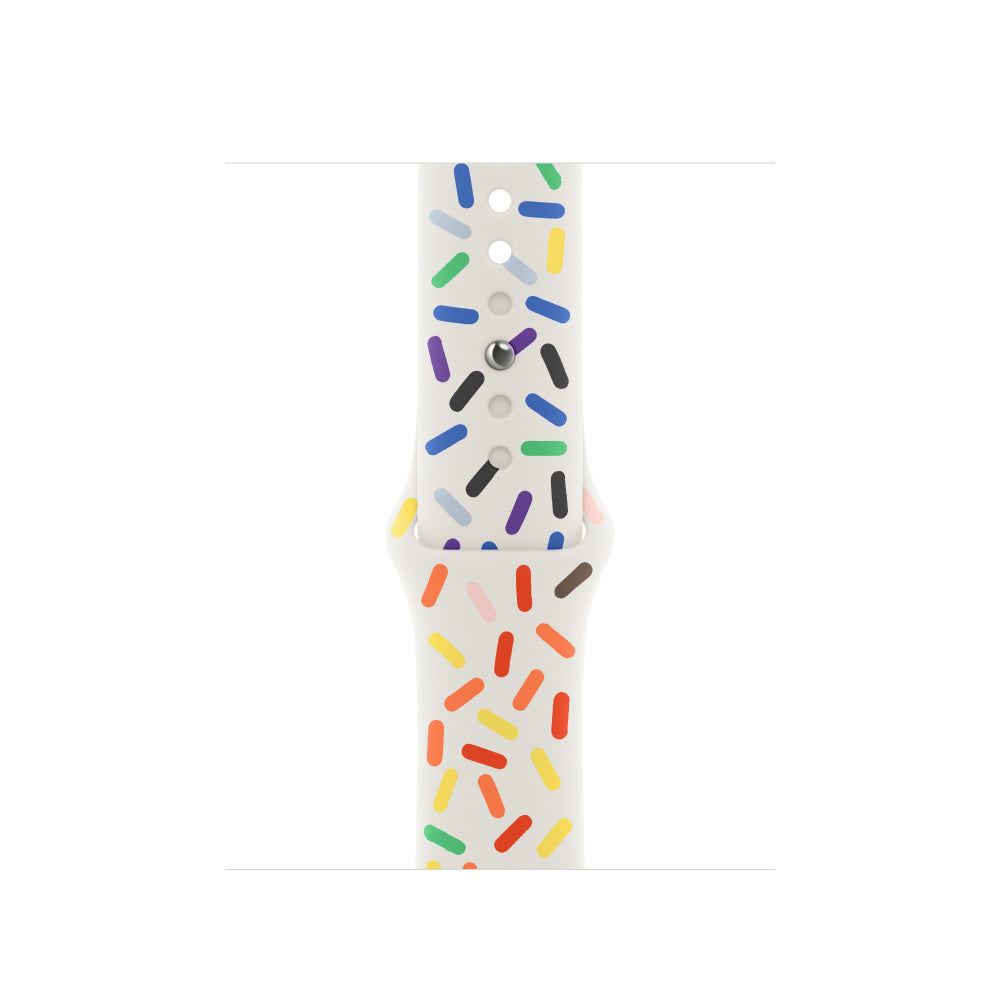 Apple Sportarmband Pride Edition – Armband – für Apple Watch (38/40/41 mm), Mehrfarbig, Bandgrösse M/L