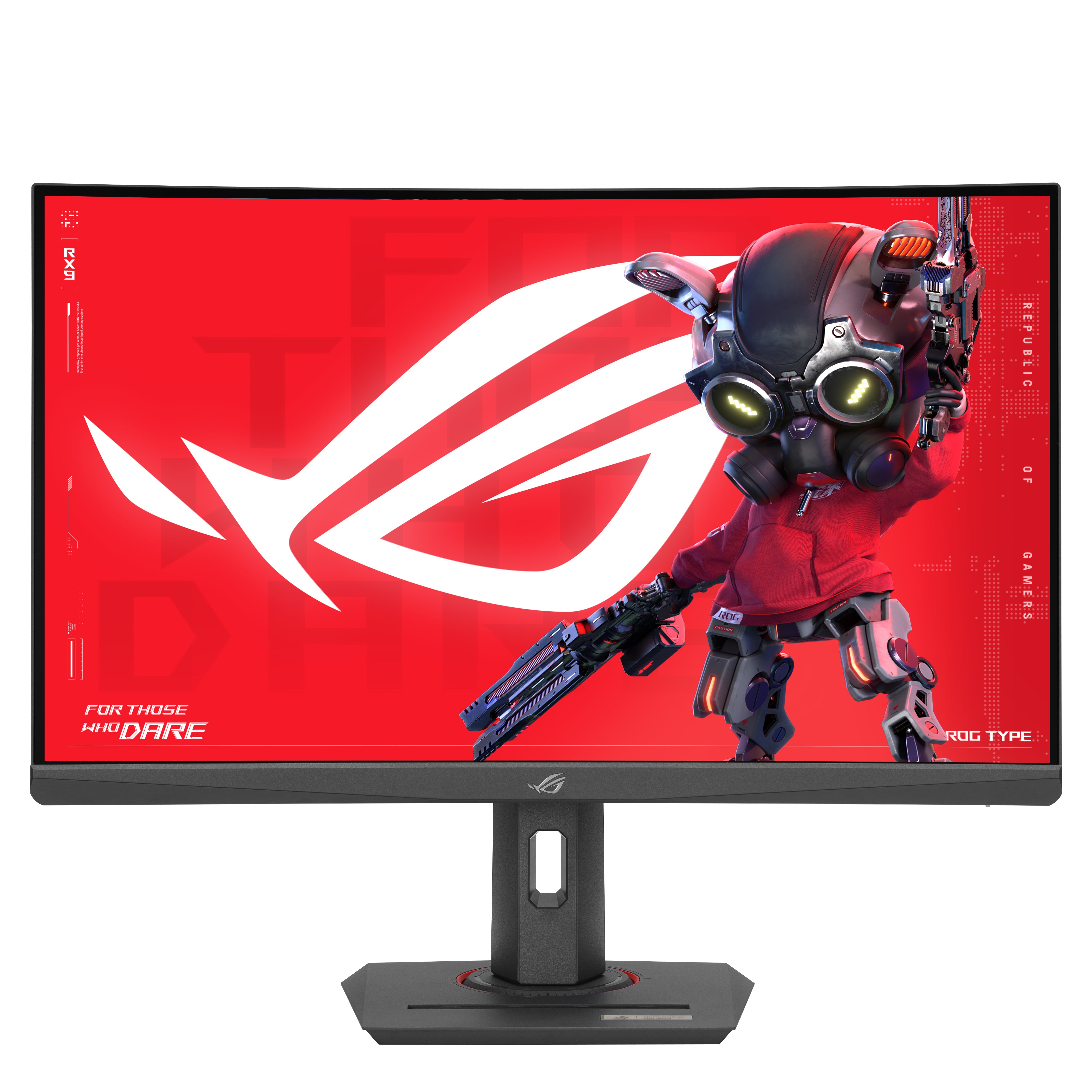 ASUS ROG Strix XG27WCMS – Monitor, 27", Fast VA, 280 Hz, 400 cd/m², Gebogen, USB-C, VESA 100 × 100, Schwarz
