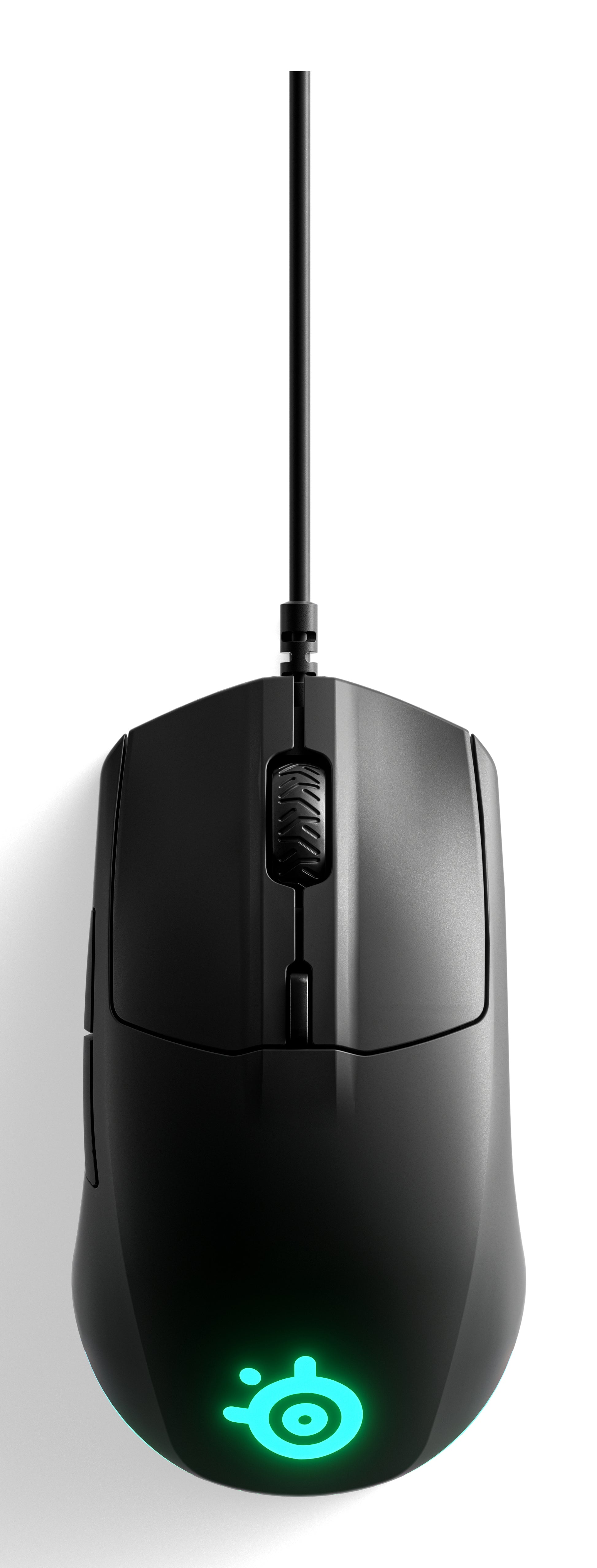 SteelSeries Rival 3 – Gaming-Maus – Kabelgebunden (USB‑A), 8500 DPI, RGB-Beleuchtung, rechts, Schwarz