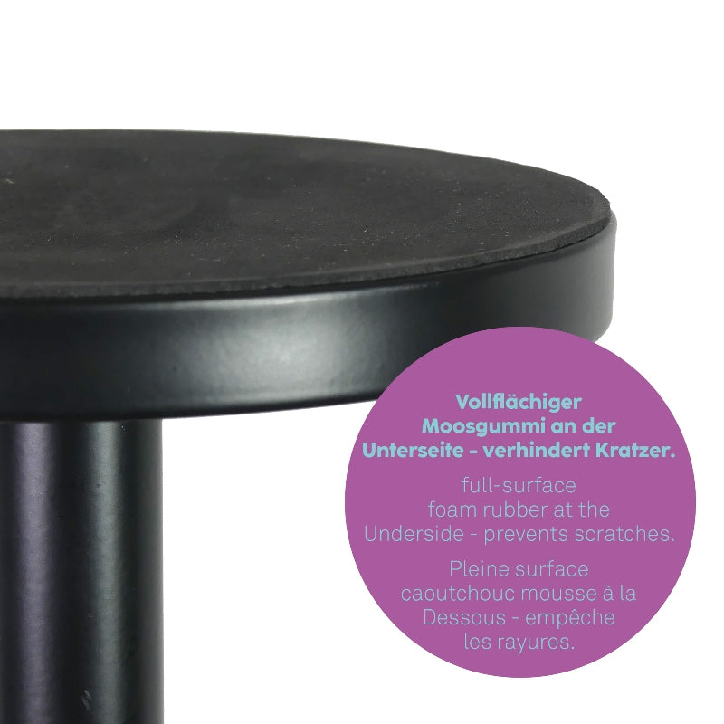 Kela Toilettenpapierständer – Metall, Schwarz, für 3 Rollen, 15 × 15 × 37 cm