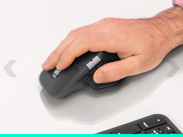 Logitech MX Master 4 for Business Business-Maus – kabellos, 8 Tasten, 8'000 dpi, für Rechtshänder, graphit