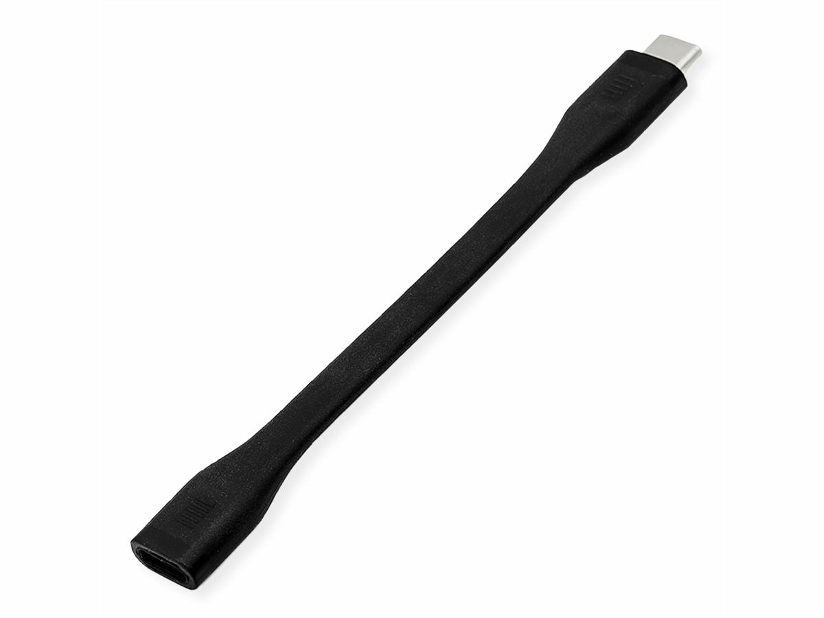 ROLINE USB-C Verlängerungskabel (Stecker auf Buchse) – USB4 40 Gbit/s – 0,12 m – PD 100 W – für MacBook