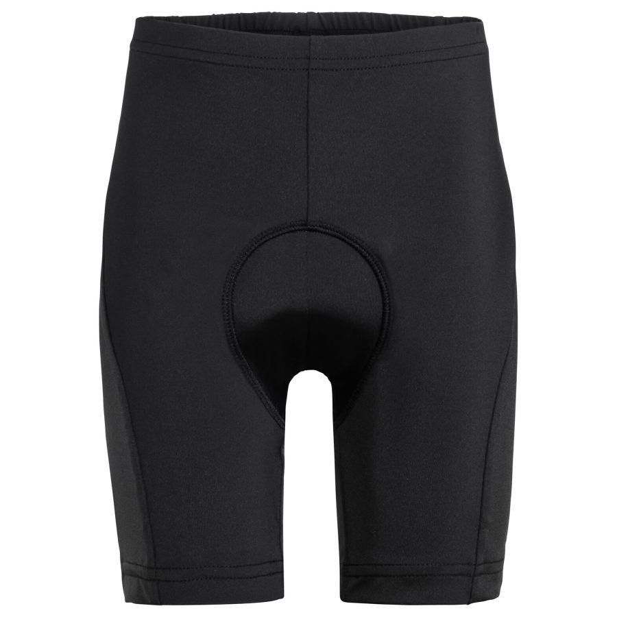 VAUDE Elmo VI Radhose – 134/140 – Schwarz, 74% Polyester (recycelt), 26% Elasthan, Slim Fit