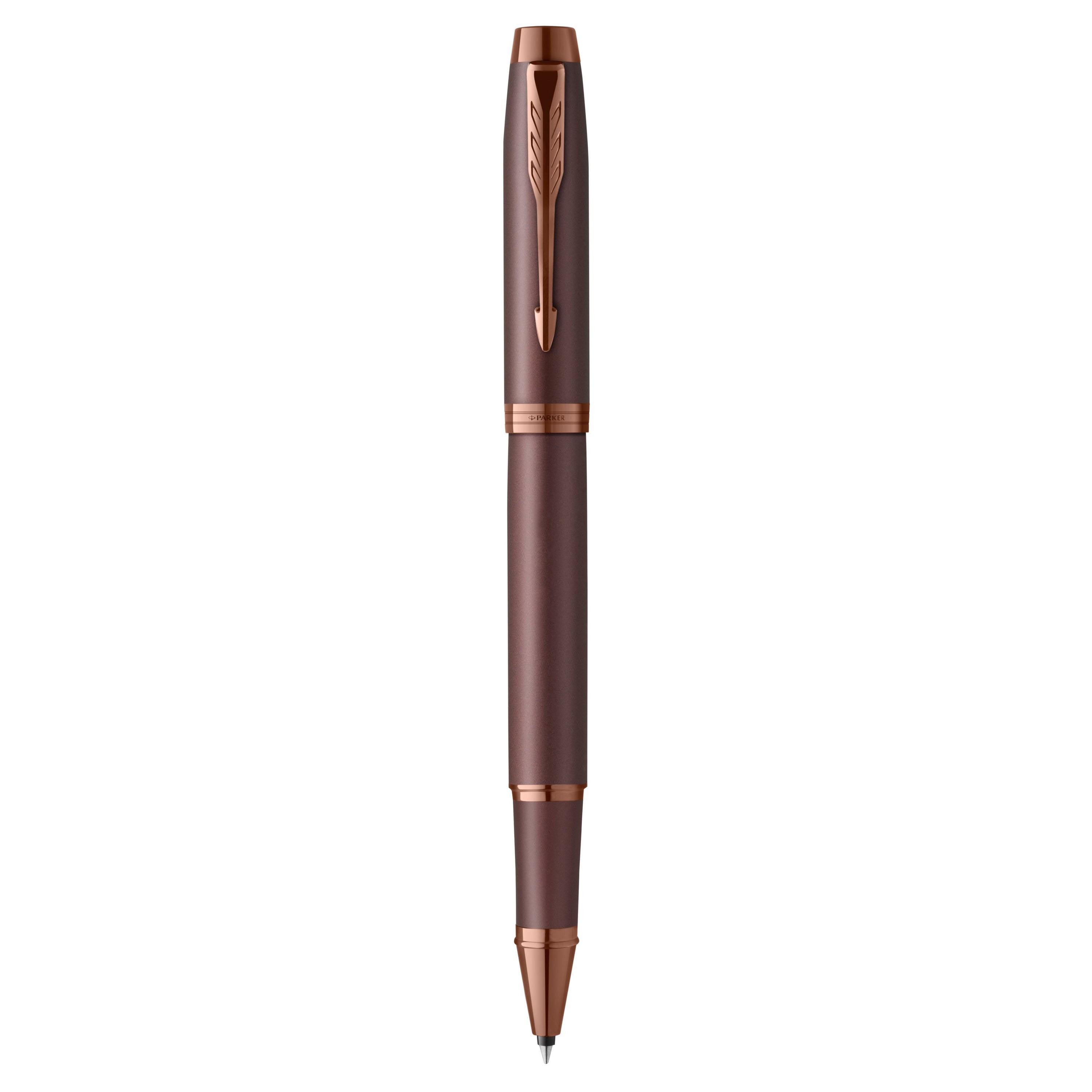 Parker IM Mono Burgundy – Tintenroller, Druckmechanik, fein (F), schwarz, Geschenkbox