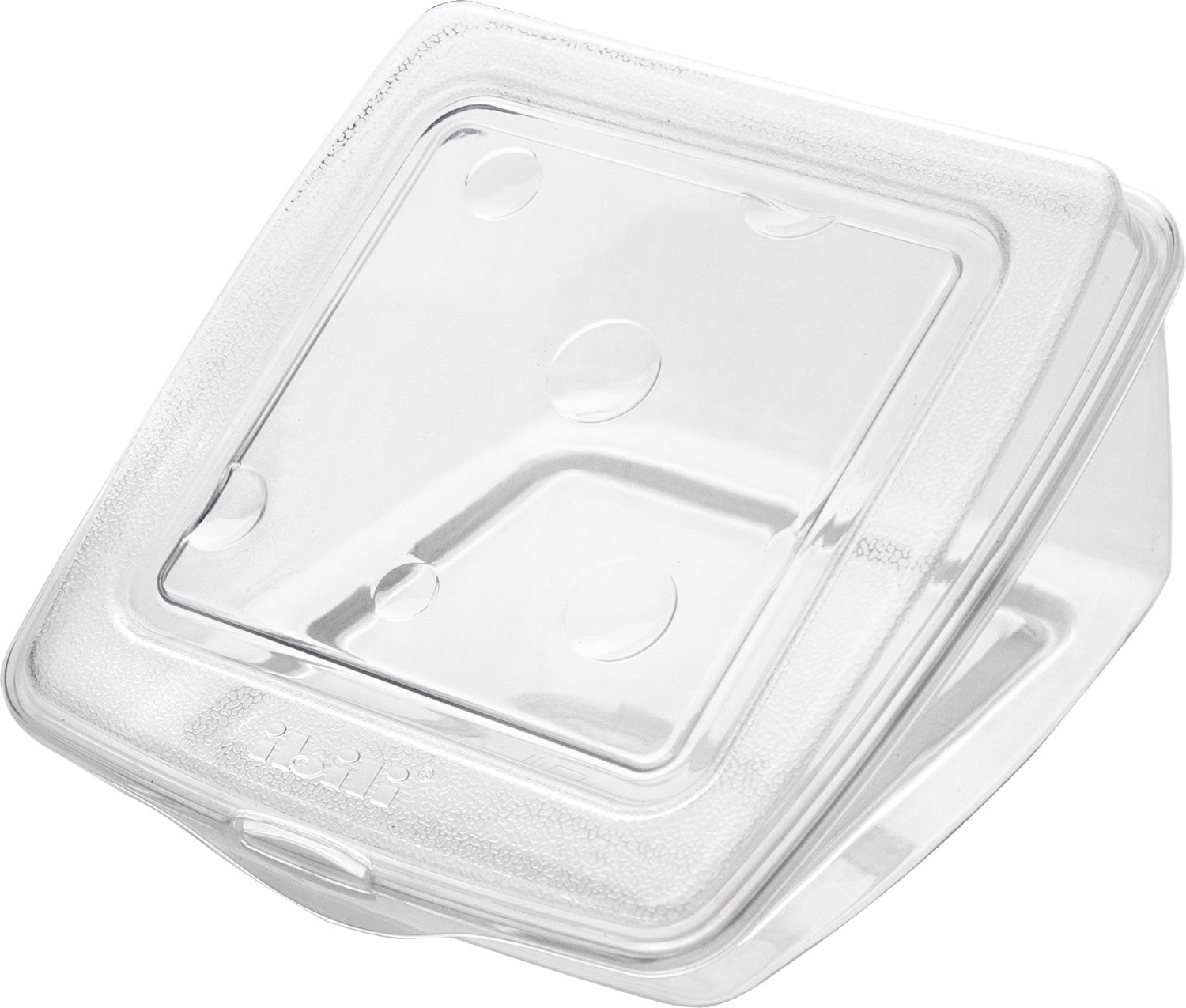 Ibili Vorratsdose 27,5 × 22 cm, Kunststoff, transparent, für Käse