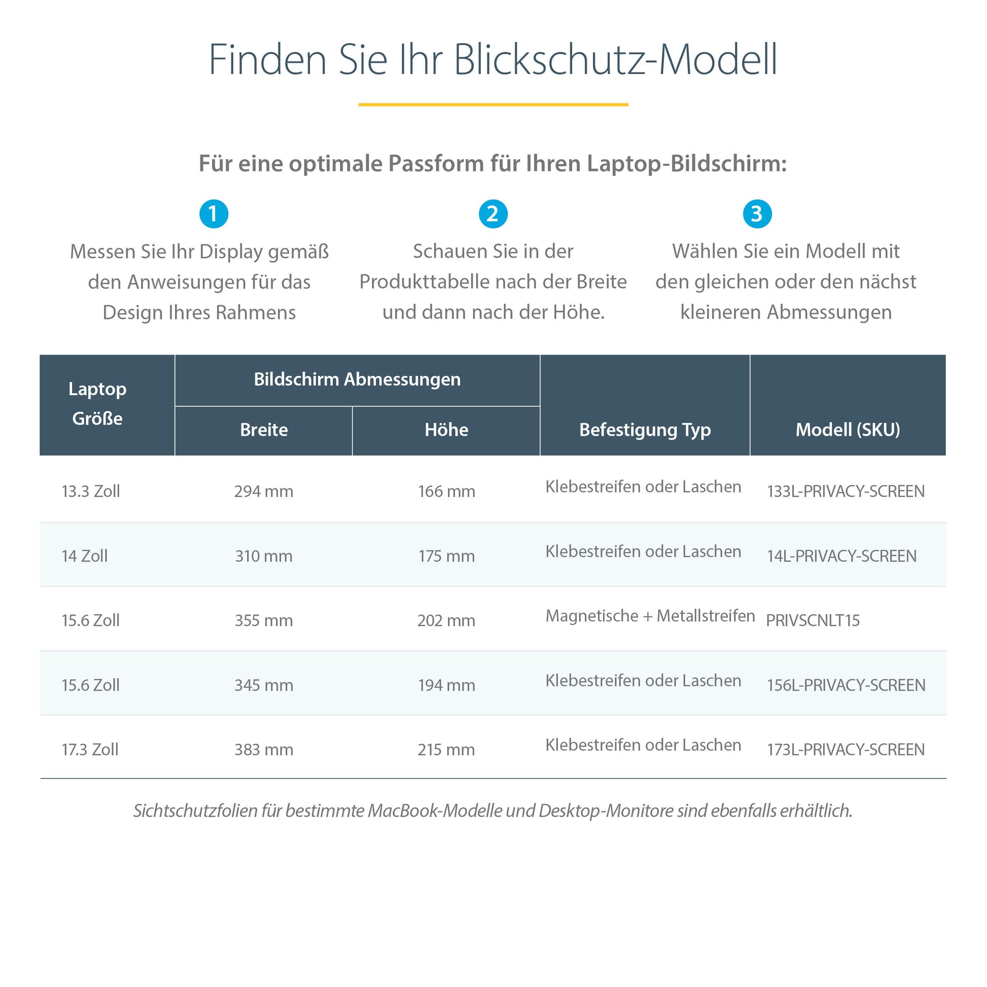 StarTech.com Displayschutz für 17,3" Laptops