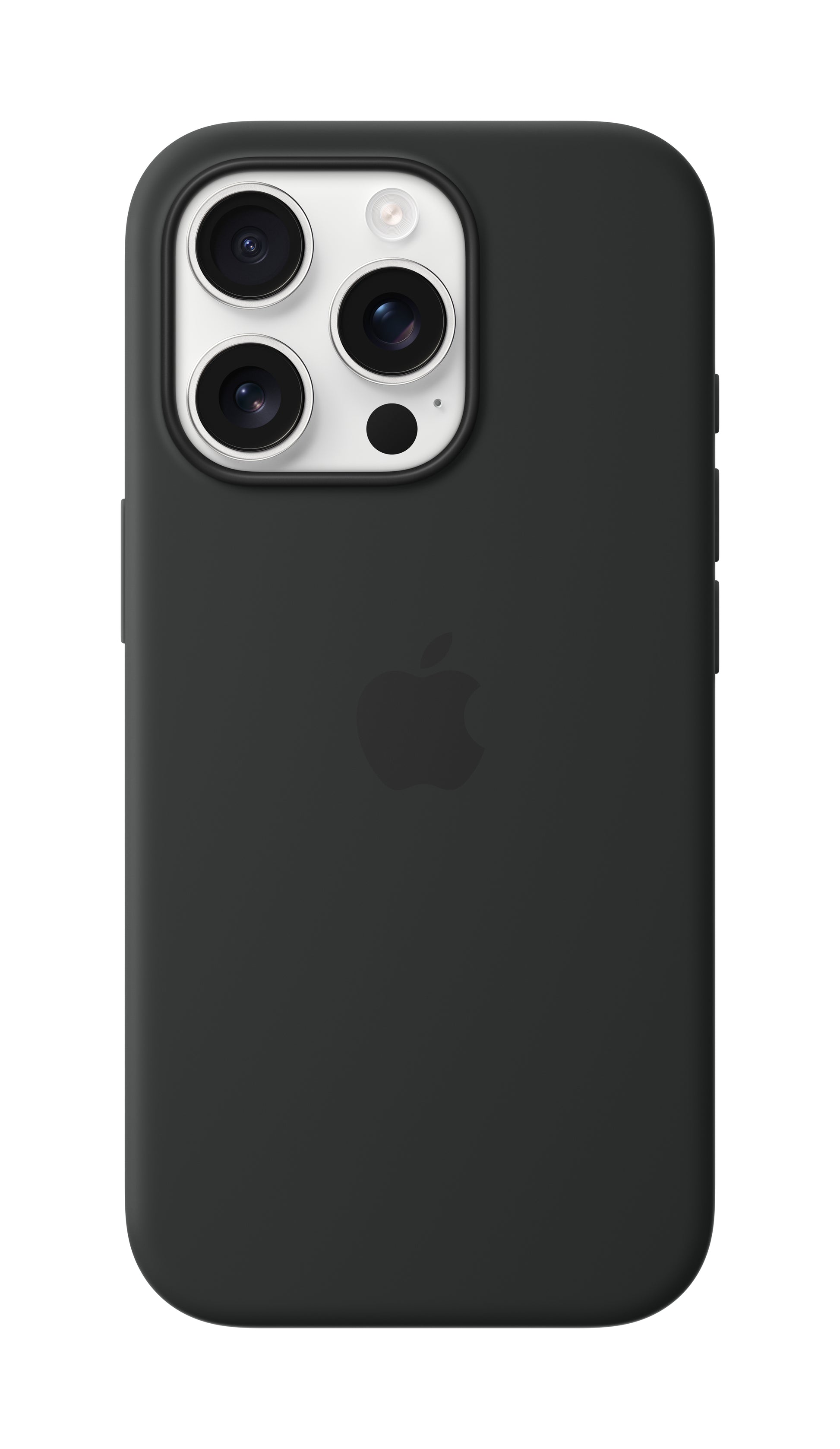 Apple Backcover – für Apple iPhone 16 Pro, MagSafe, Silikon+Mikrofaser, Schwarz