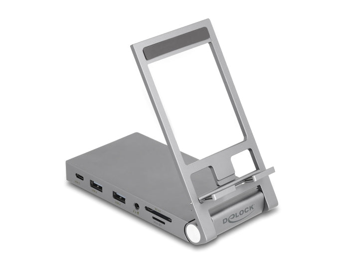 DeLOCK 88199 Dockingstation – USB-C, 1× HDMI, 2× USB-A, 2× USB-C, 60 W PD, 3,5 mm Audio, für Windows/Mac/Linux