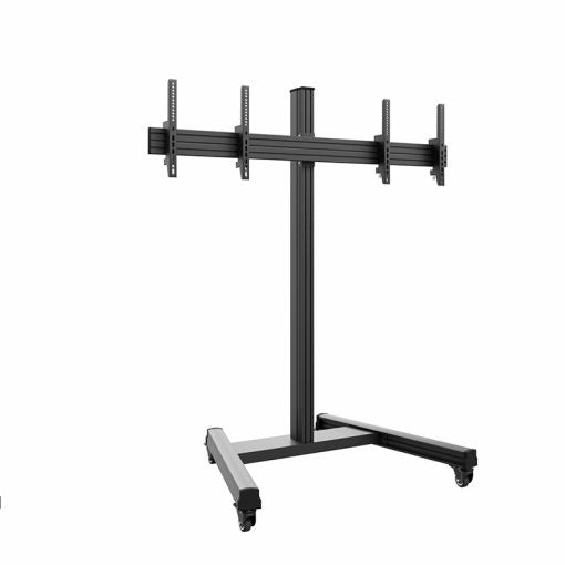 Hagor CPS Mobile Stand Dual – Trolley, für 2 Displays, für 43–55"