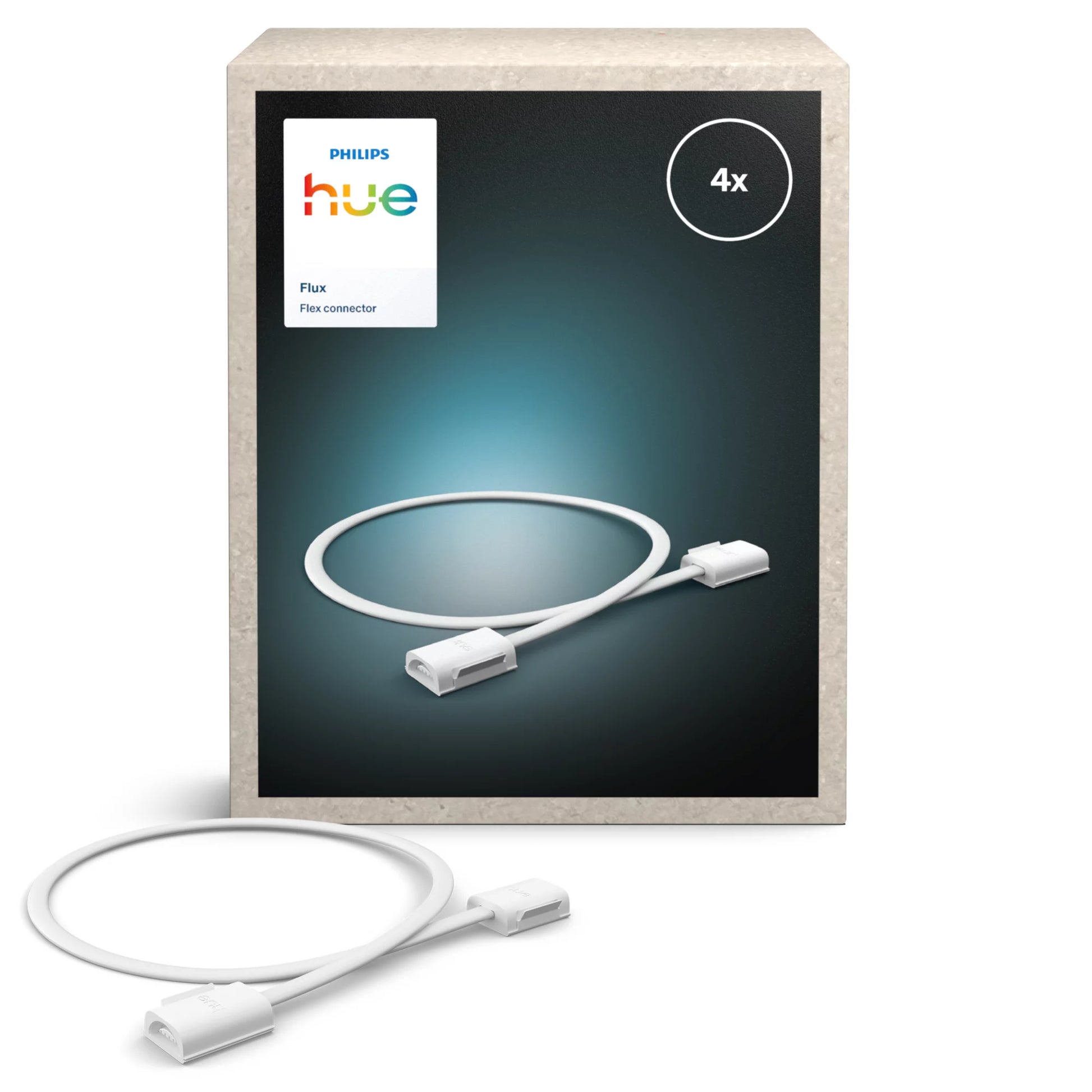 Philips by Signify Philips Hue Verbinder 0,5 m – für Philips Hue – IP20 – 4 Stk. – Schwarz/Plastik