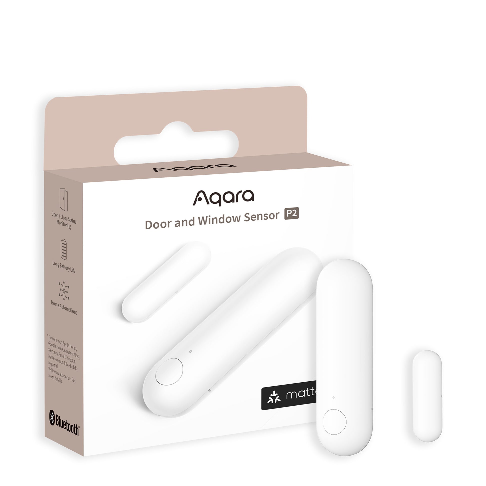Aqara P2 – Tür-/Fensterkontakt, Bluetooth, CR123A-Batterie