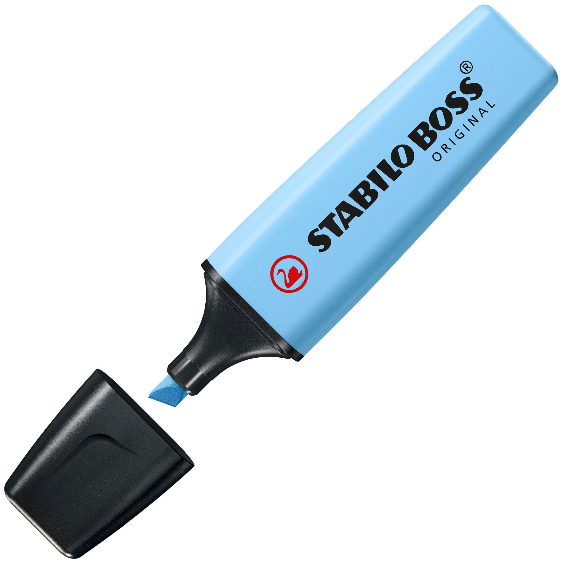 STABILO BOSS Original Textmarker Himmelblau – Keilspitze, 2–5 mm
