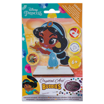 CRAFT Buddy Crystal Art – Diamond-Painting-Set – Jasmine Figur – 8 × 11 cm – ab 6 Jahren