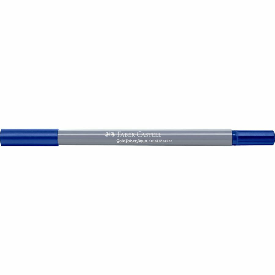 Faber-Castell Brush Pen – Pinselspitze/Finelinerspitze 0,6 mm – helioblue reddish – wasservermalbar