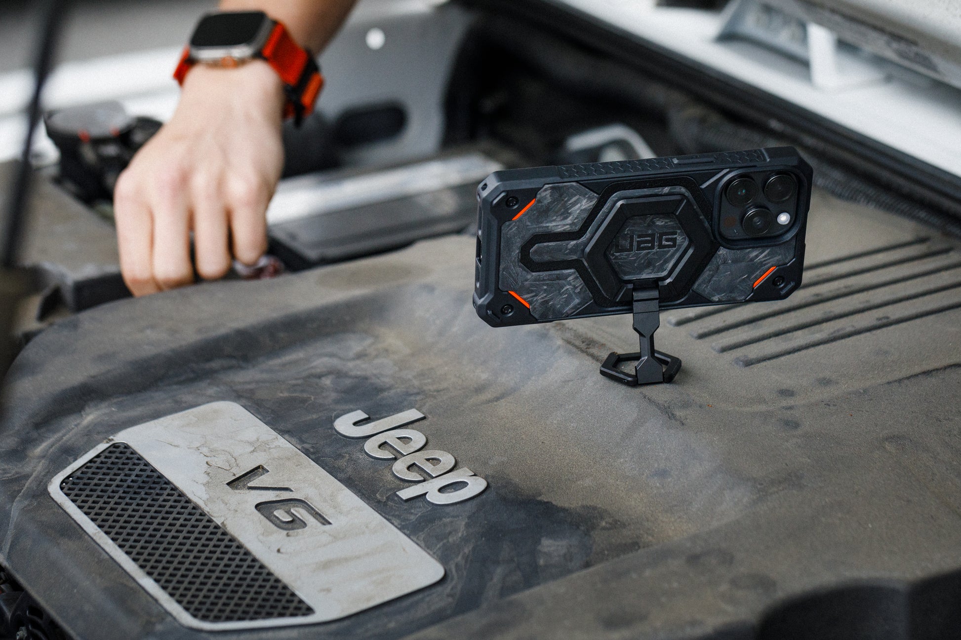 Urban Armor Gear UAG – Foto-/Video-Griff – magnetisch – für Smartphones (Universal) – Titan