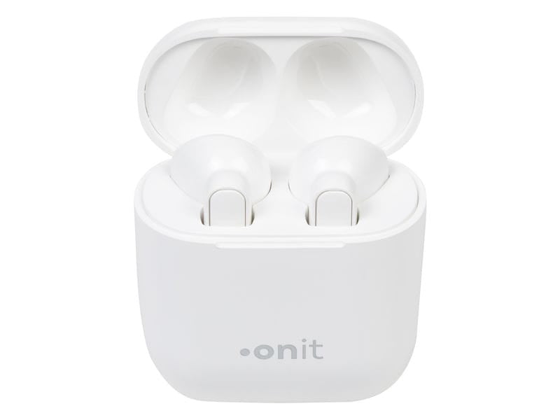 ONIT TWS Headset Start – True Wireless In-Ear Kopfhörer – Bluetooth 5.0, Ladebox, USB-C – Weiss – bis 3 h