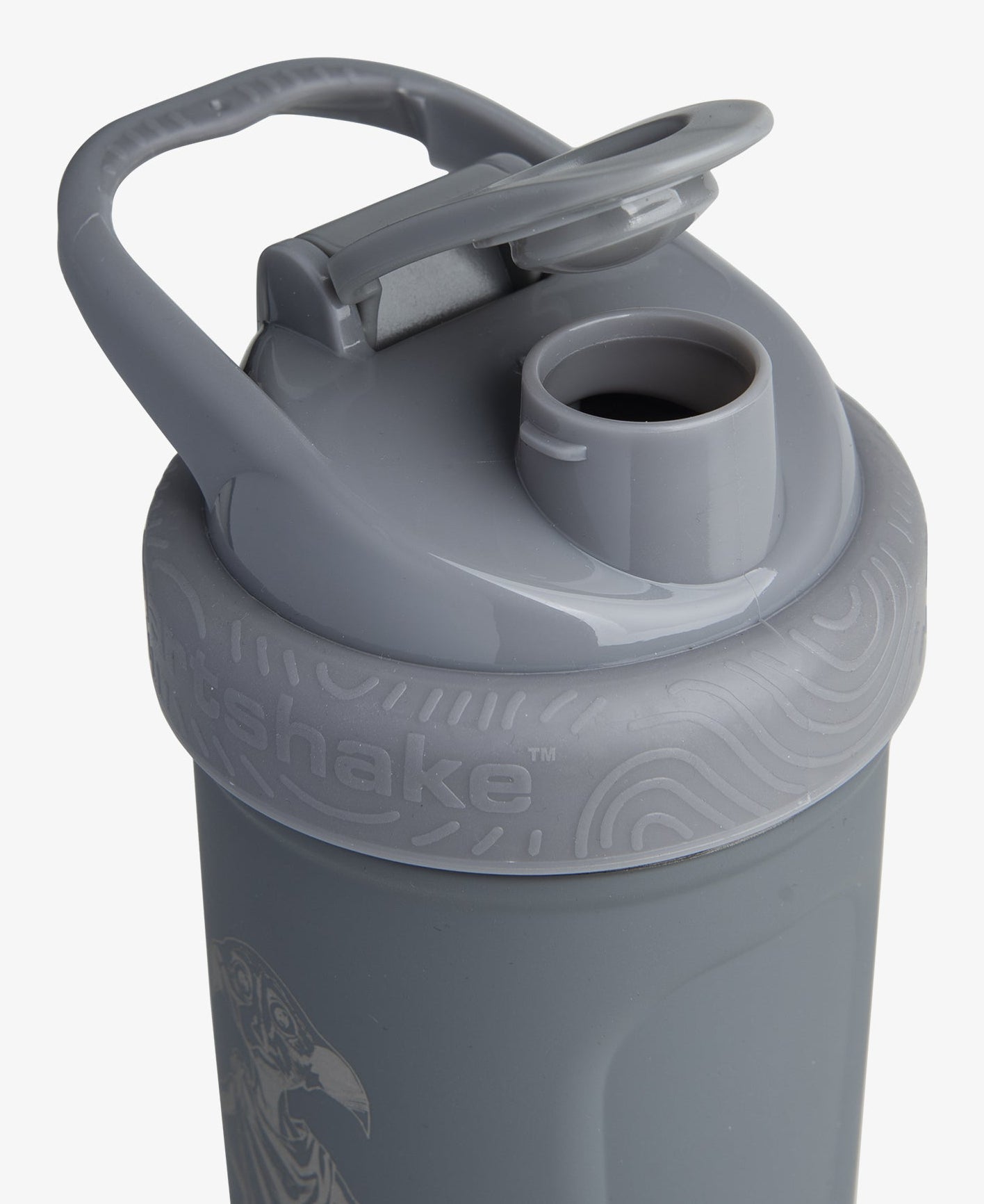Smartshake Trinkflasche Reforce Dobby – 9 dl – Edelstahl, Schraubverschluss, auslaufsicher, BPA-frei – Grau