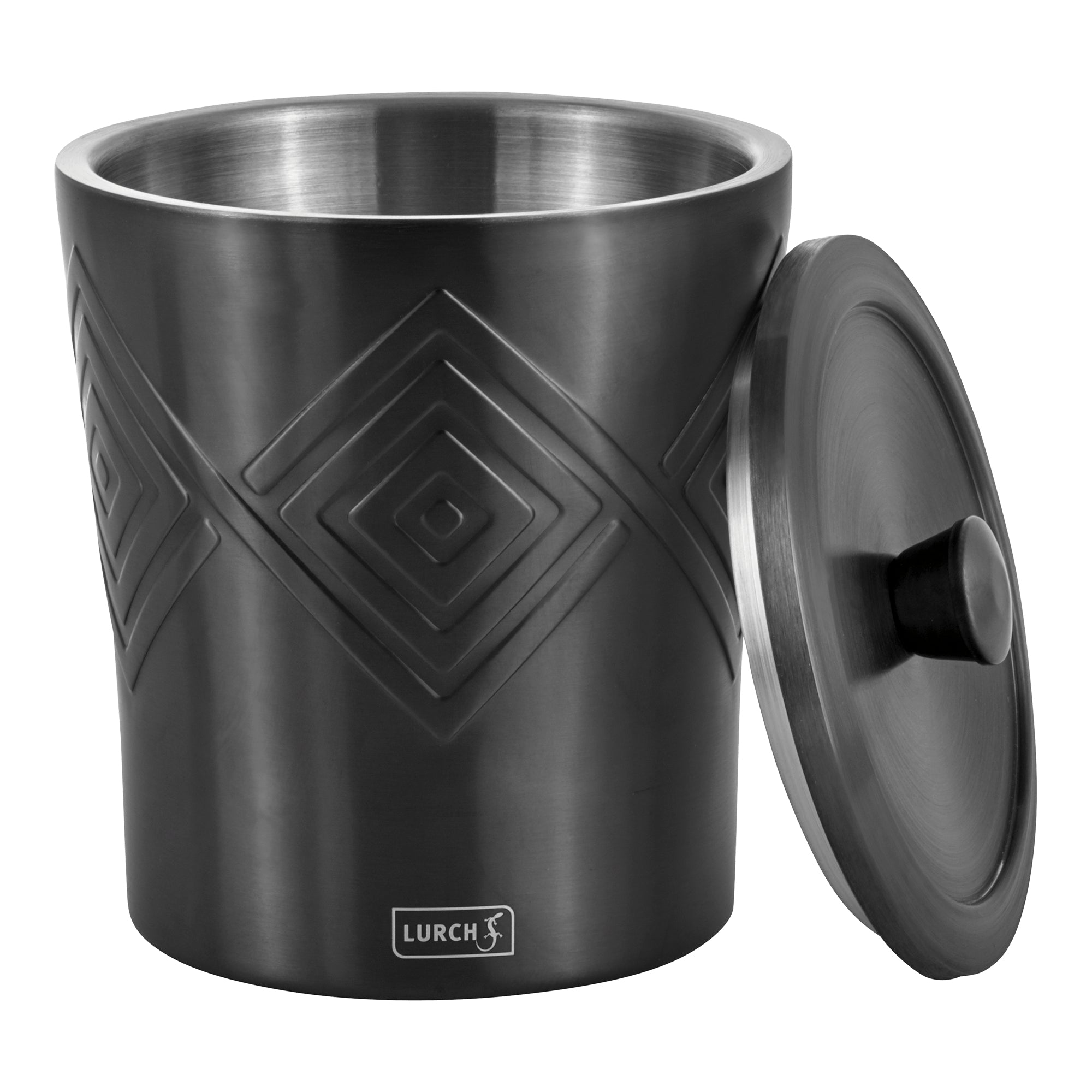 Lurch Eiskübel – 1,5 l, Ø 15 × 18,5 cm, Edelstahl, Grau, spülmaschinenfest