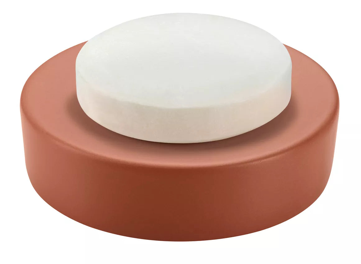 Diaqua Seifenschale Zylo – Ø11,5×3 cm, Keramik, Terrakotta (rund)
