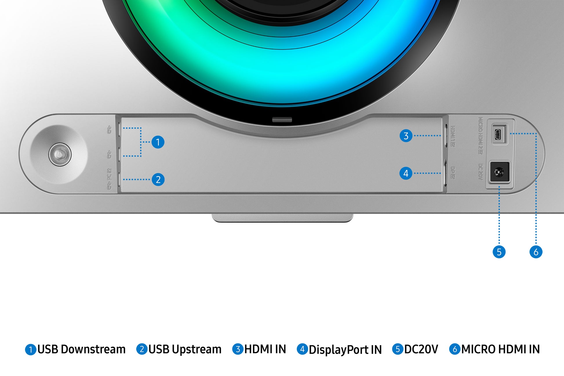 Samsung 54Suxen – Monitor, 49", 5120 × 1440 (5K), OLED, Silber