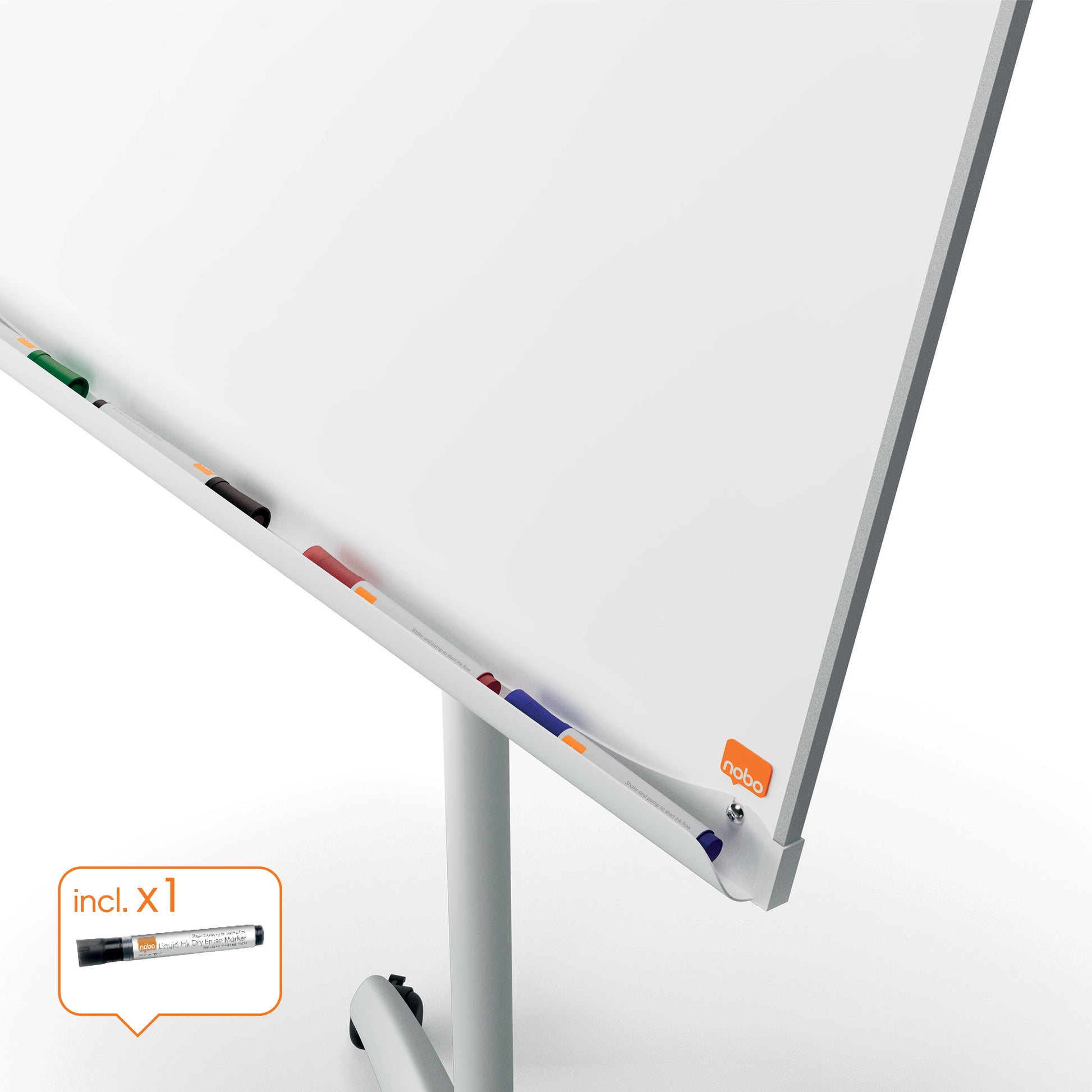Nobo Premium Plus Mobiles Flipchart, Magnetisch – 70 × 100 cm