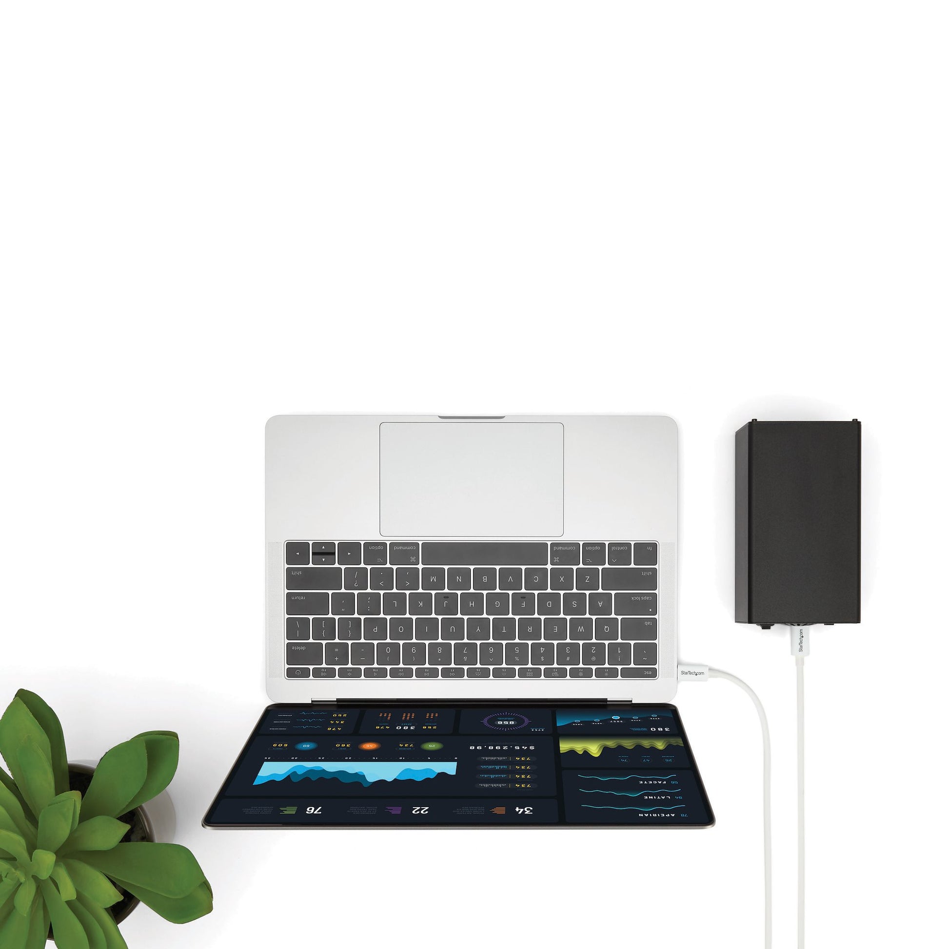 StarTech.com USB-C-zu-USB-C Thunderbolt 3 Kabel – 2 m, weiss