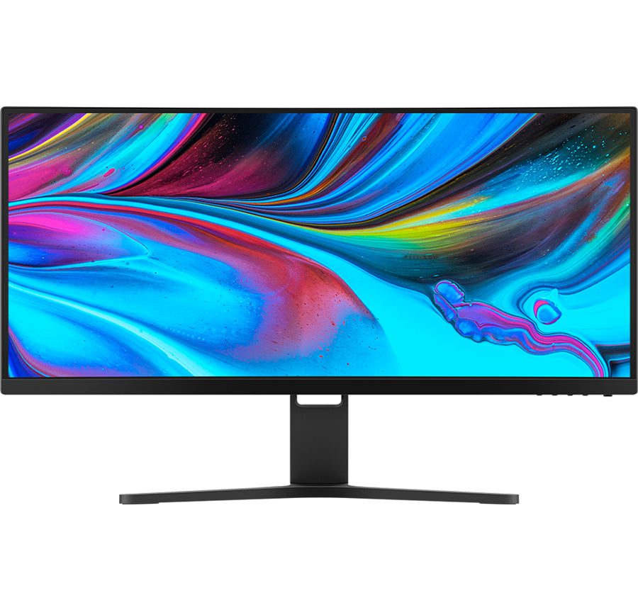 Xiaomi BHR5116GL – Monitor, 30", VA, 200 Hz, Gebogen, FreeSync Premium, VESA 100 × 100, Schwarz
