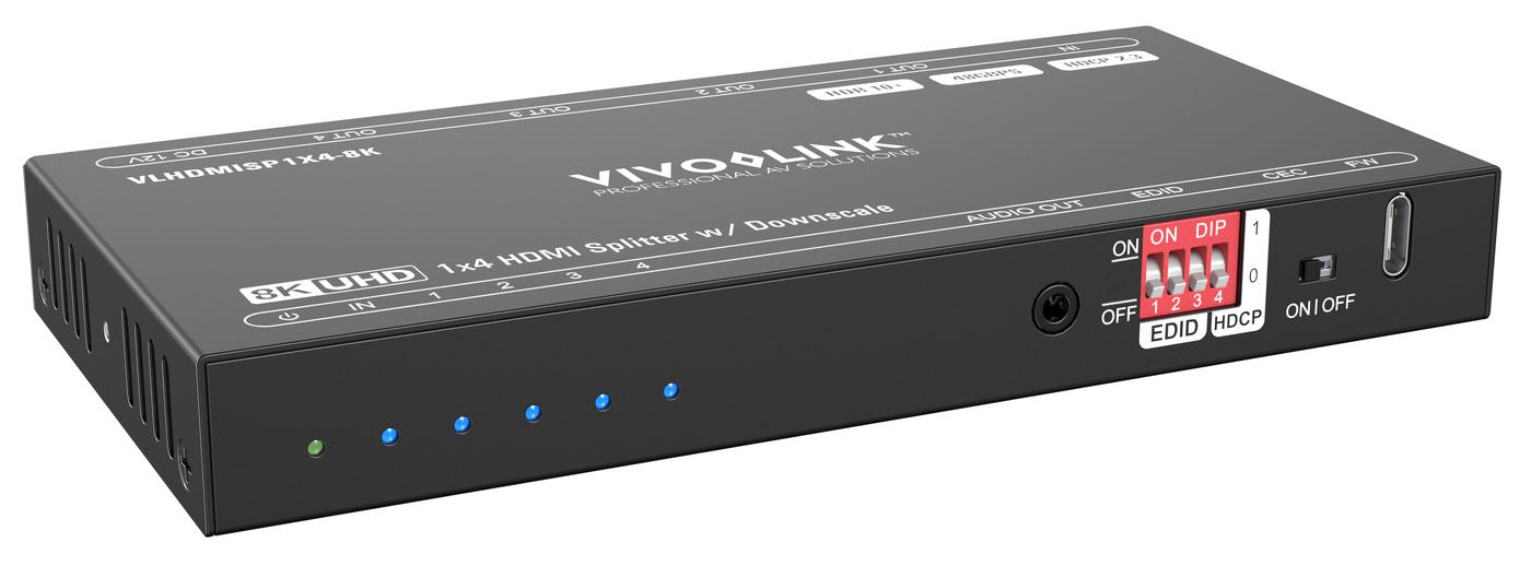 Vivolink VLHDMISP1X4-8K – HDMI Splitter, 1×4, 8K@60 Hz