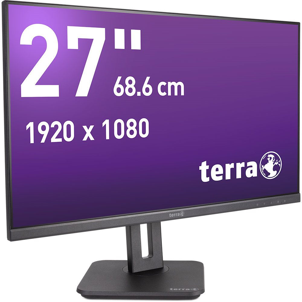 TERRA 2748W PV V3.1 – Monitor, HDMI, DisplayPort, USB-C, Schwarz