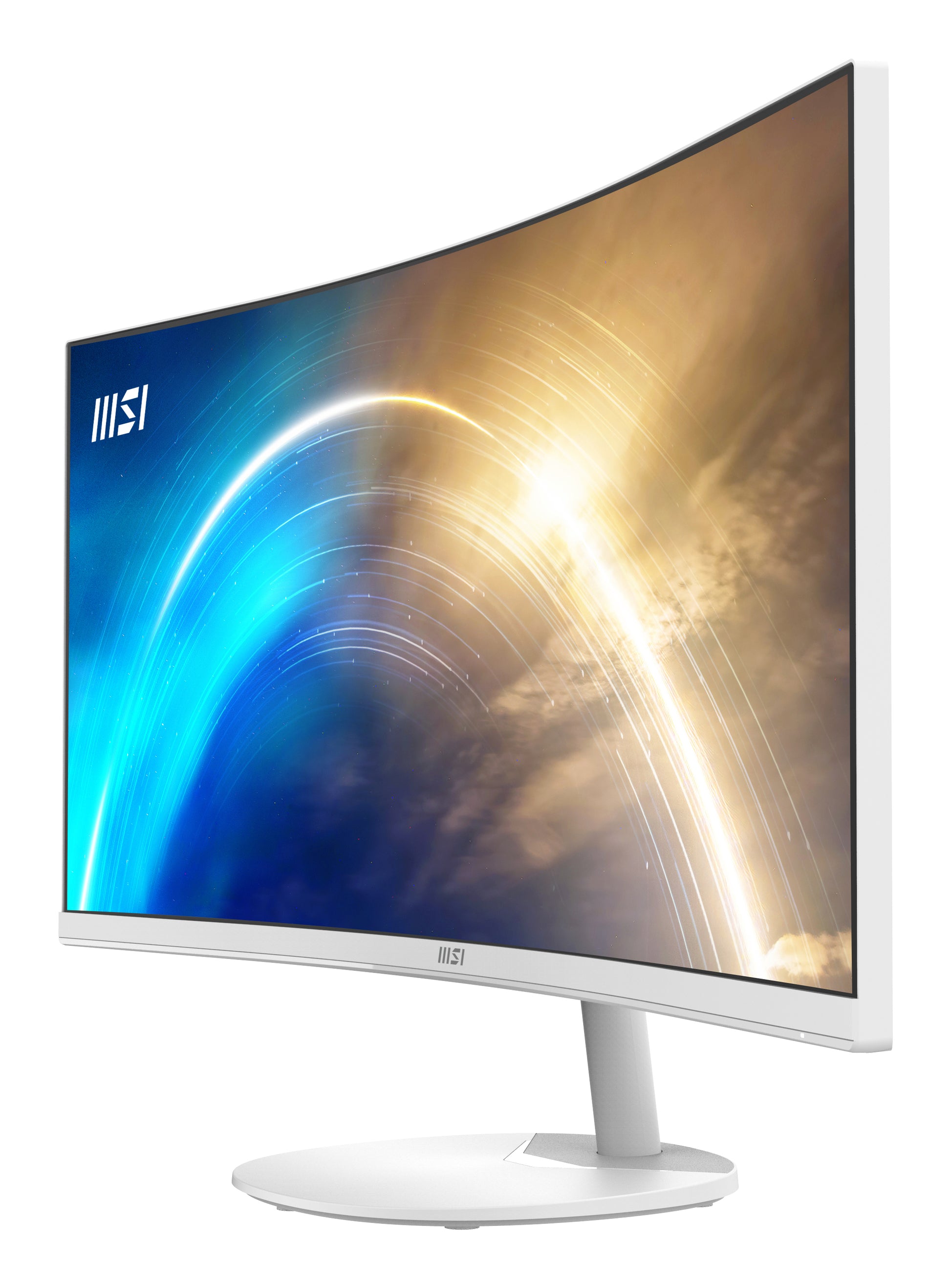 MSI PRO MP341CQWDE – Monitor, 34", VA, 100 Hz, 300 cd/m², Gebogen, VESA 100 × 100, Weiss